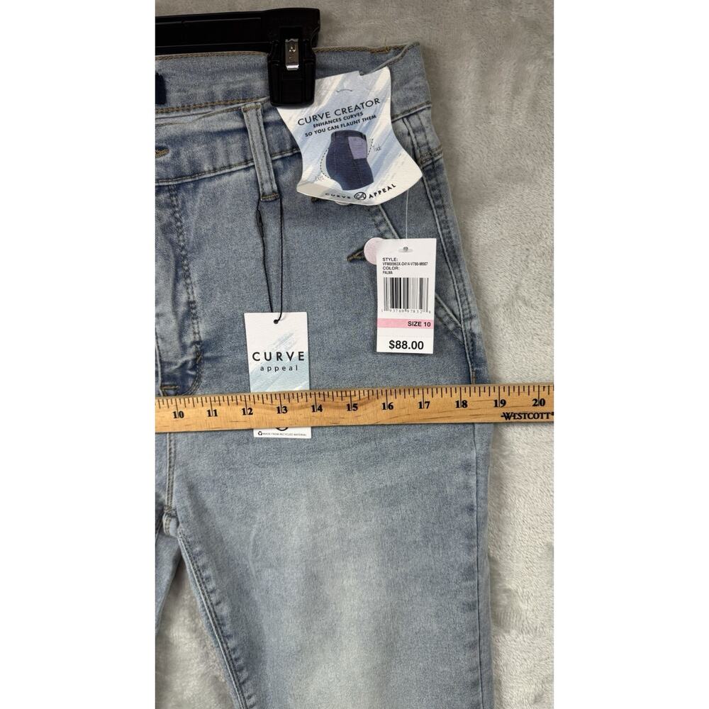CURVE APPEAL NEW Women Jeans 10/30 Blue Curve Creator High Rise Boot Stretch - Picture 9 of 14